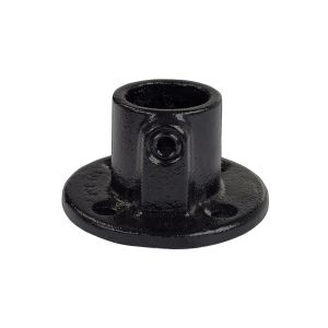 Pyöreä laippaliitin Dione MEKANO musta ⌀26,9 mm
