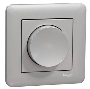 Valonsäädin Schneider Electric Exxact LED himmennin 0-370 W Harmaa / Metalli