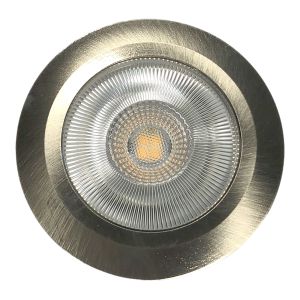 Uppospotti llitt Alice 1-os harjattu teräs Ø 7 cm IP44