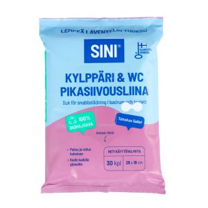 Kylppäri ja WC pikasiivousliina Sini 30 kpl