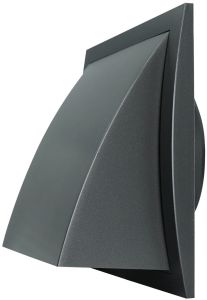 Säleikkö Europlast N-F ND12FVA Antrasiitti 190 x 190 mm Ø125 mm