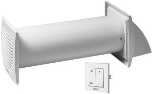 Ilmanvaihtokone Europlast E-Extra EER125S valkoinen Ø 125 mm