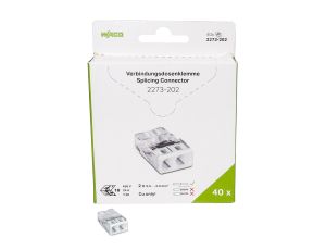 Rasialiitin Wago 2273-202 2-nap 40 kpl