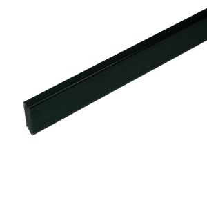 Jalkalista Dione musta 40 x 10 x 2750 mm