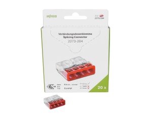 Rasialiitin Wago 2273-204 4-nap 20 kpl