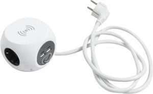 Jatkojohto Airam Cube 3-os. 2 x USB-A 2 x USB-C