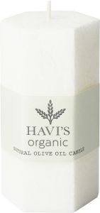 Pöytäkynttilä Havi&#039;s Olive Oil 5 x 10 cm valkoinen