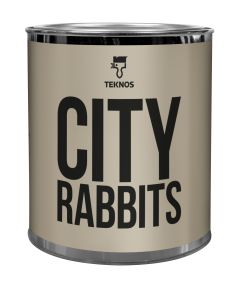 Miniväripurkki Teknos Colour Sample 0,125 l City Rabbits