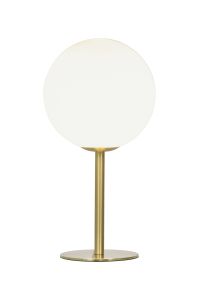 Pöytävalaisin Aneta Molekyl Matta messinki/Valkoinen 13,5 × 13,5 × 27 cm