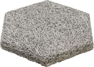 Akustiikkalevy FibroTech Hexagon harmaa 18 kpl 289 x 250 mm