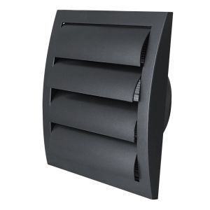 Säleikkö Europlast ND12ZA Antrasiitti 190 x 190 mm Ø124 mm