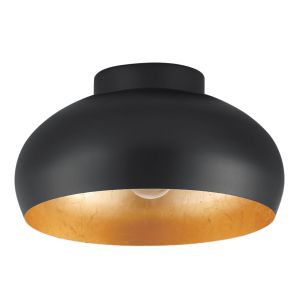 Kattovalaisin Eglo Mogano 2 musta/kulta Ø 28 cm