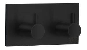 Tarrakiinnitteinen Kaksoiskoukku Beslagsboden BB1106 Mattamusta