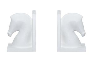 Kirjatuki 4living Hevoset Valkoinen 2 kpl