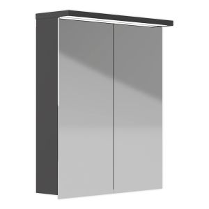 LED-valaisinpeilikaappi Polaria Klara 600 Oikea VVS Harmaa 70 x 60 x 19 cm