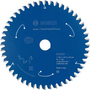 Pyörösahanterä Bosch Expert for Laminat 165 x 20 48T