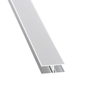 H-lista Gutta alumiini hopea-anodisoitu 16 mm