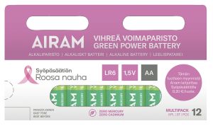 Voimaparisto Airam Roosa Nauha LR6 AA