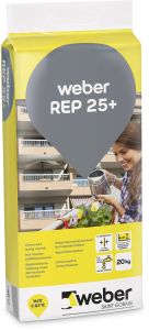 Korroosiopaikkauslaasti weber REP 25+ 20 kg