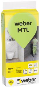 Märkätilalaasti weber MTL 20 kg