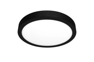LED-paneelivalaisin Harju musta Ø 16,3 x 1,95 cm