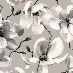 Kuitutapetti AM-Markkinointi Flora Magnolia Harmaa 47466
