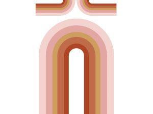 Julistetarra Pastel Rainbow 48 x 68 cm