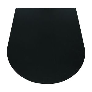 Takaneduspelti Aduro Puoliympyrä Musta 1100 x 850 mm