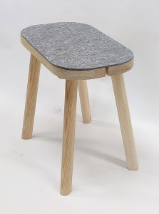 Saunajakkara Pinetta Vintage Natural/Harmaa 48 x 27 x 43 cm