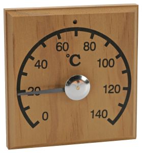 Saunan lämpömittari Saunia Ruskea 12 x 12 cm