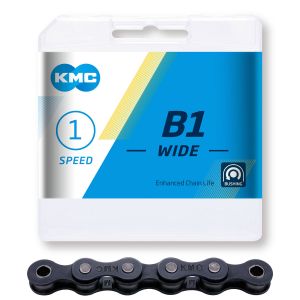 Ketju 1-V KMC B1 Wide Black 1/2&quot; x 1/8&quot; 112L