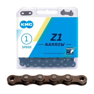 Ketju 1-V KMC Z1 Narrow Brown 1/2&quot; x 3/32&quot; 112L