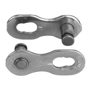 Ketjulukko 2 kpl KMC MissingLink e1/e8 Silver EPT 1/2 x 3/32&quot; NR