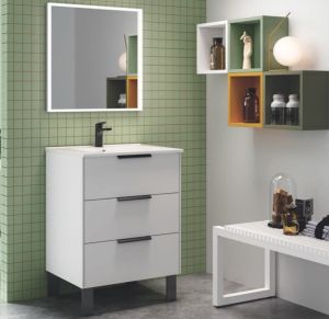 Kylpyhuonekaluste Ordonez Alboran mattavalkoinen 60 cm