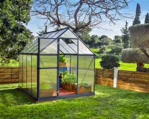 Kasvihuone Palram-Canopia 4,6 m² harmaa