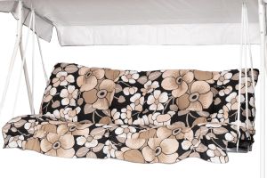 Pehmuste Varax Riviera/Teneriffa keinu Stormskär kukkakuvio beigeharmaa