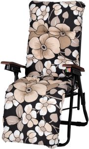 Tuoli Varax Baden Baden harmaabeige kukkakuvio