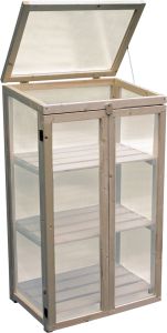 Parvekekasvihuone 50 x 70 x 123 cm natural