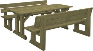 Pöytäryhmä Jämerä 150 x 79 cm vihreä