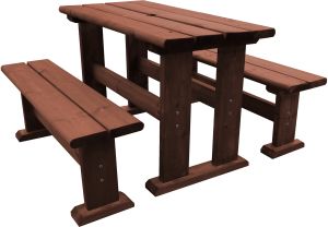 Pöytäryhmä Saku 120 x 60 cm ruskea