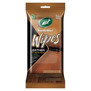 Puhdistusliina Turtle Wax Wipes Leather 24 kpl