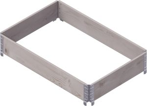 Lavakaulus 120 x 80 x 20 cm harmaa