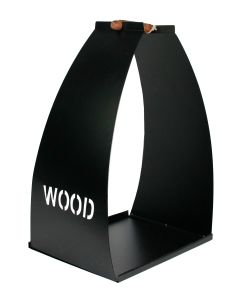 Puunkantoteline Valley Home Wood musta 31 x 41 x 60 cm