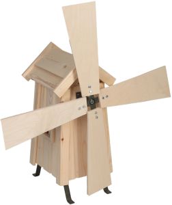 Tuulimylly 69 x 30 x 32 cm puuvalmis