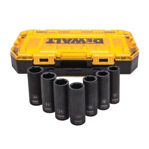 Voimahylsysarja DeWalt 1/2″ 7-osainen 17-22 mm &amp; 24 mm