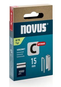 Sinkilä C4/15 mm Novus Galvanoitu 1000 kpl