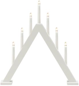 Kynttelikkö Konstsmide 7-os Valkoinen