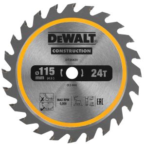 Pyörösahanterä DeWalt DT20420-QZ 115 x 9,5 mm 24T