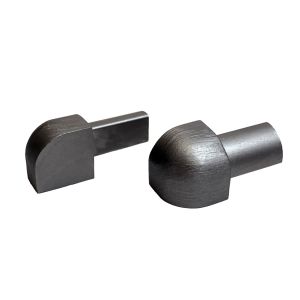 Laattalistan ulkokulmapala Dione 8 mm pyöreä Nordic Graphite
