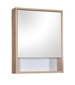 Peilikaappi Aqua Rodos Edda tammi/valkoinen 55 x 70 cm